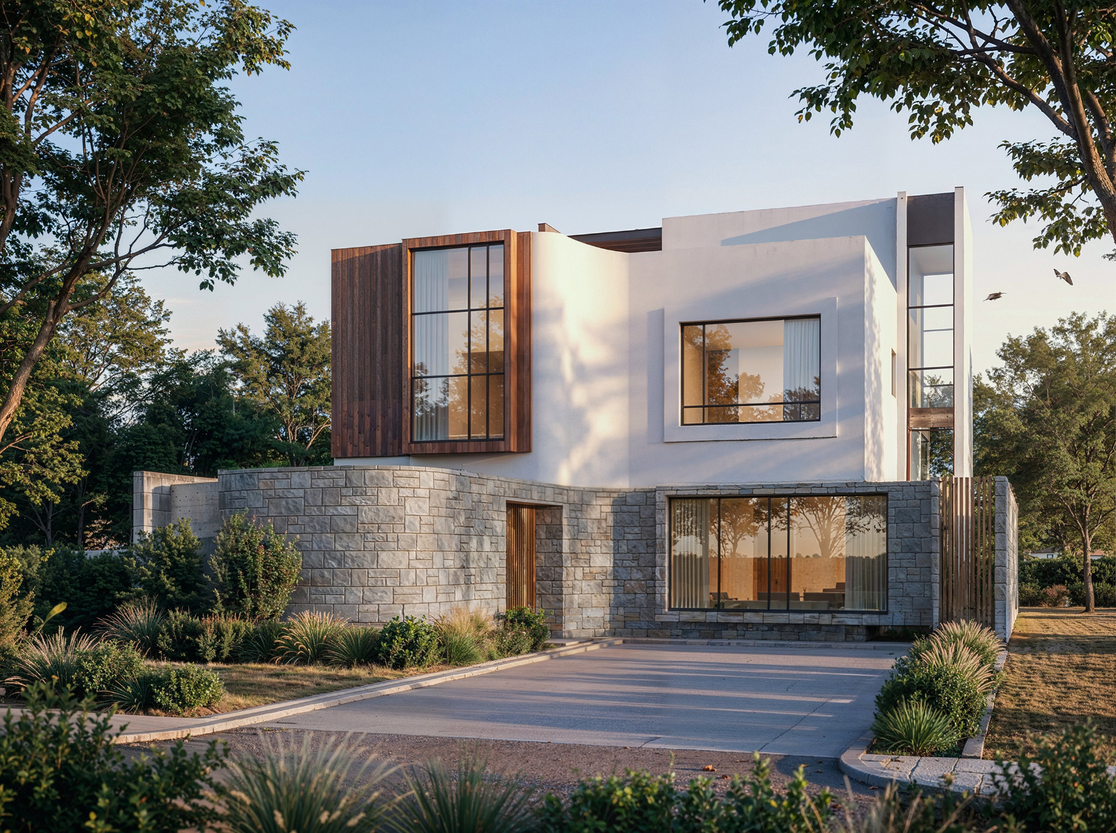 Architectural 3D render of an Inuua house design