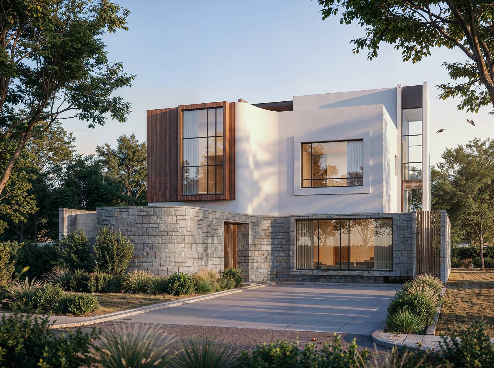 Architectural 3D render of an Inuua house design