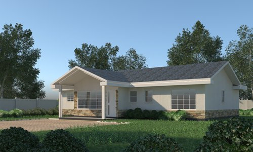 3 Bedroom Bungalow - ID 3152 - 3 Bedroom Bungalow - ID 3152 from Inuua Tujenge house plans with 3 bedrooms and 2 bathrooms. ( bungalow )