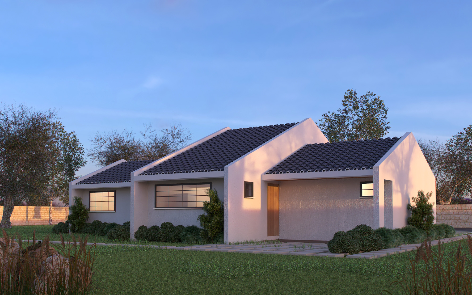 4 Bedroom Bungalow - ID 4142 - 4 BED BNGL TP4.1 OP1 REAR.jpg from Inuua Tujenge house plans with 4 bedrooms and 3 bathrooms. ( bungalow )